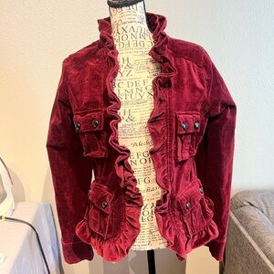 Nick & Mo Burgundy Cotton Blend Garment